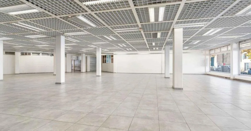 Chêne-Bourg - CHF 300.--m2-an - Arcade de 470m2 avec un dépôt au sous-sol d'environ 230m2
