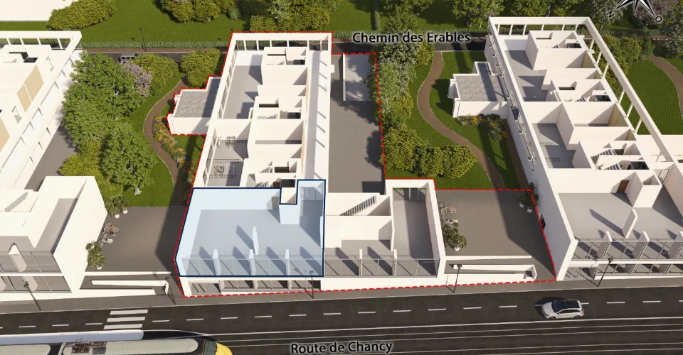 Surville-Petit-Lancy - CHF 315.--m2-an - Arcade de 178m2