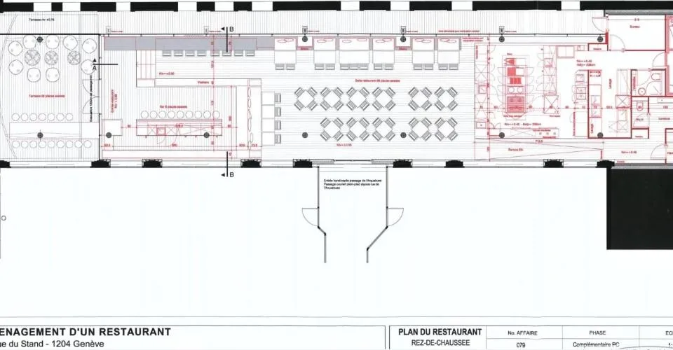 Arcade commerciale avec dépôt et parking, situation idéale !
