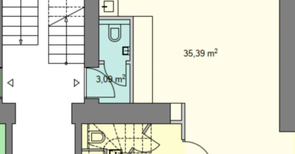 Eaux-Vives - CHF 442.--m2-an - Surface Commerciale de 216 m2
