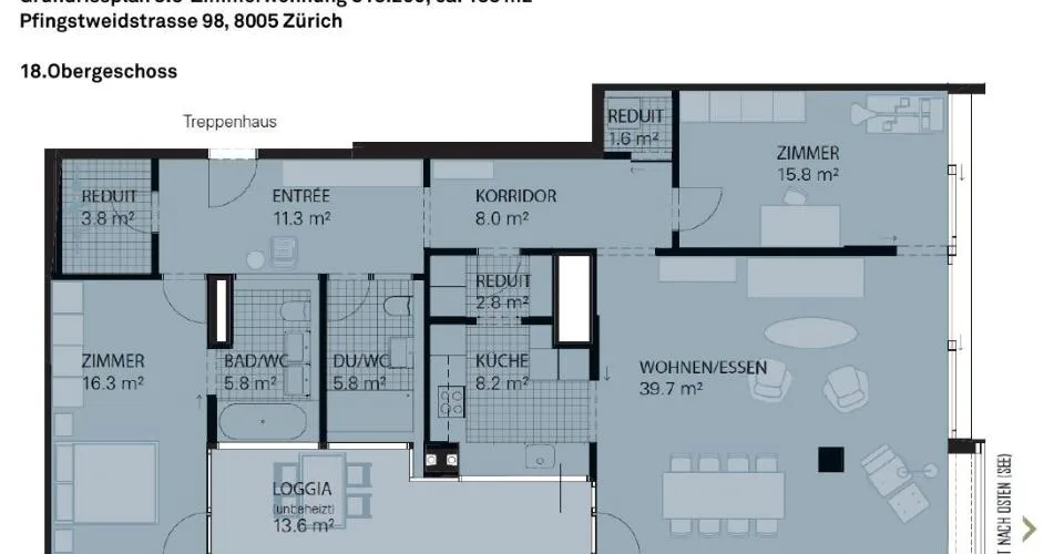 Skyline Living über Zürich - Wohnen im 18. Obergeschoss – foto 26 di 26