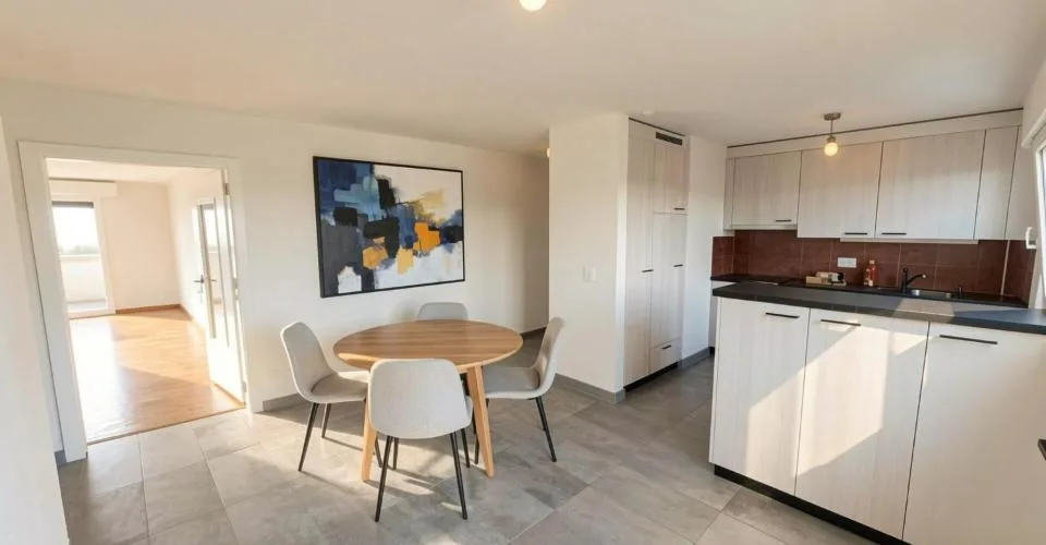 Superbe appartement traversant de 4,5 pièces - Avec grand balcon à Farvagny-le-Grand