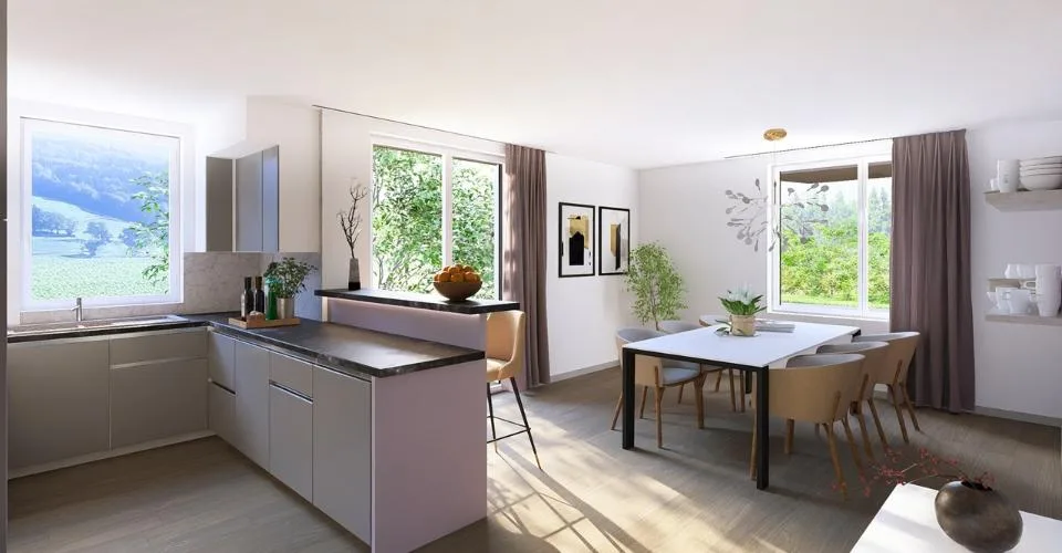 Promotion de 15 villas mitoyennes de 5 et 6 pièces à vendre à Le Mouret – Foto 2 von 7
