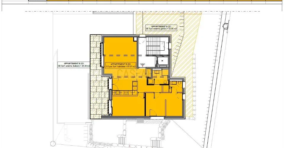 Lot B201: appartement de standing 3,5 pc