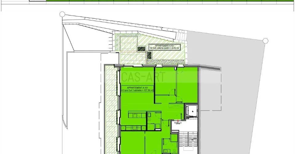 Lot A1: appartement de standing 4,5 pc
