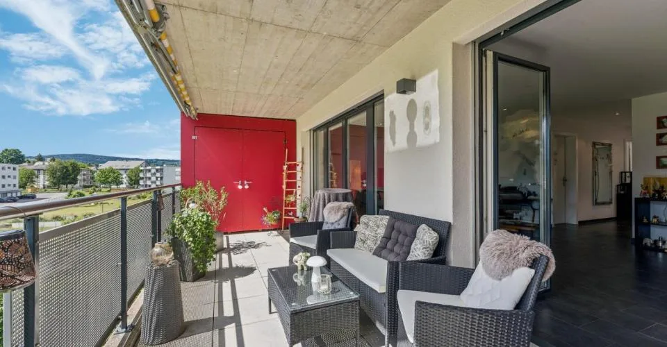 Bel appartement de 3.5 pièces avec balcon de 18 m² à La Tour-de-Trême