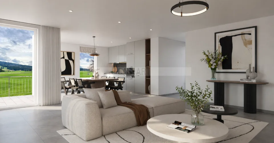 Lot A08: appartement 3,5 pc, Vaulruz