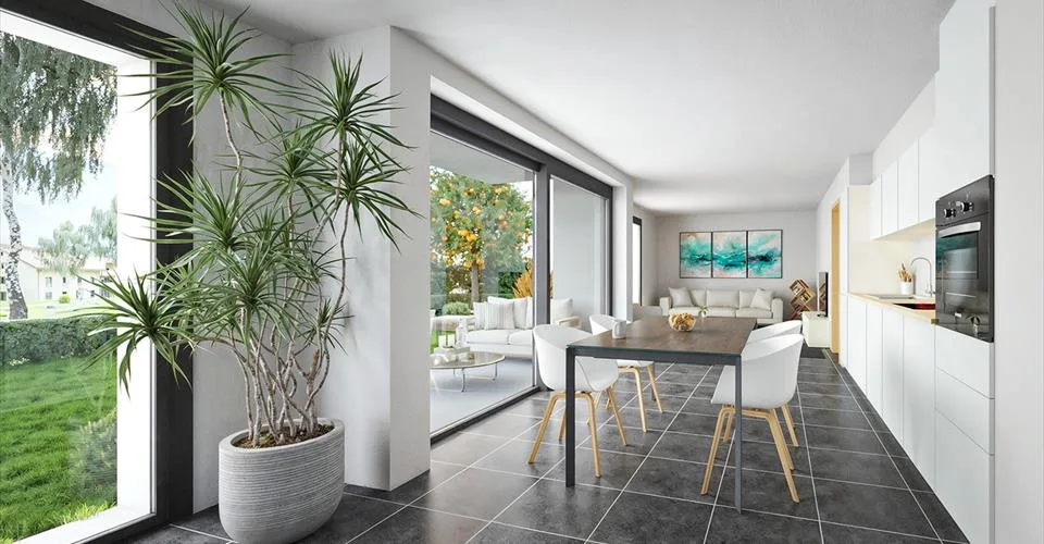 Lumineux appartement de 3.5 pièces en PPE
