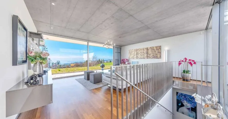 Superbe duplex 5.5 pièces avec patio & terrasse – Vue lac et Alpes