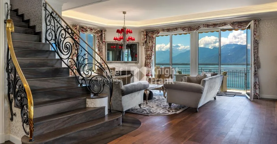 Unique ! Appartement en attique de 8.5 pièces avec une vue exceptionnelle à vendre au coeur de Montreux