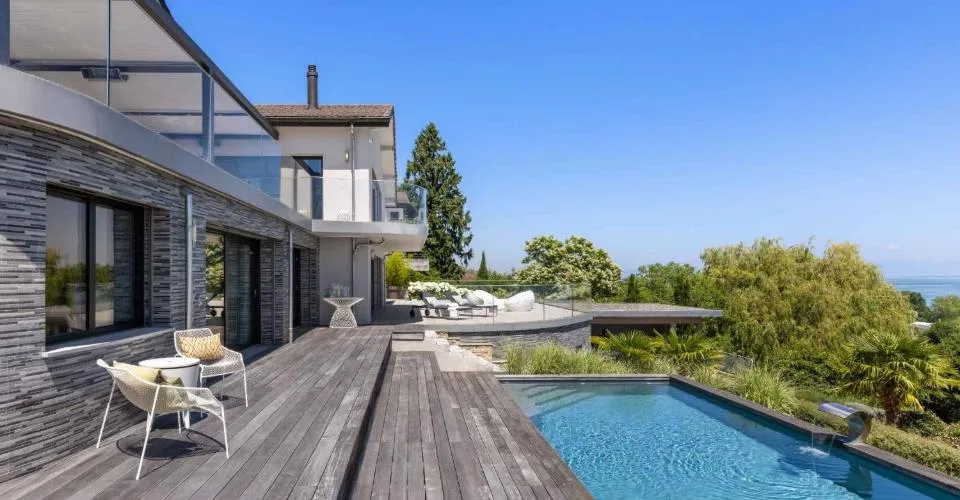 Villa d'exception avec vue spectaculaire sur le Léman