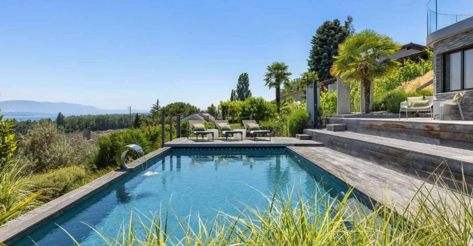 Villa d'exception avec vue spectaculaire sur le Léman