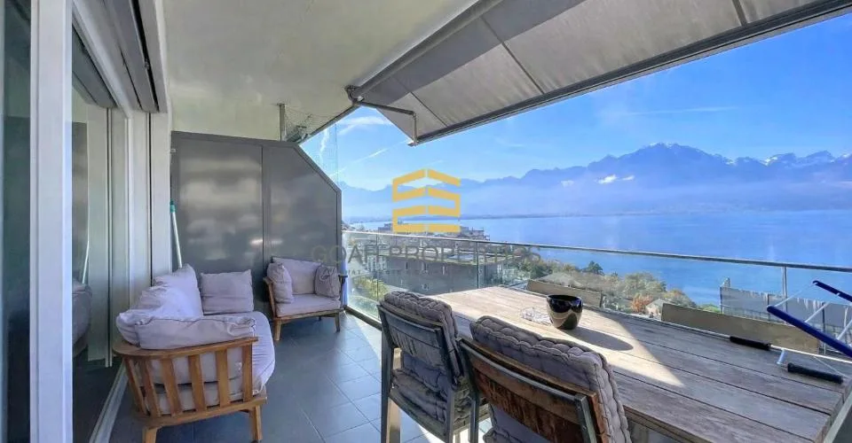 Magnifique appartement de 3,5 pièces avec vue panoramique sur le lac Léman