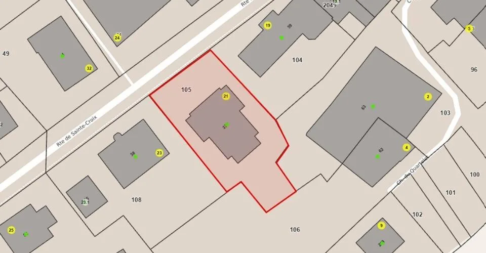 Maison de 2 logements avec droit d'habitation et 3 garages