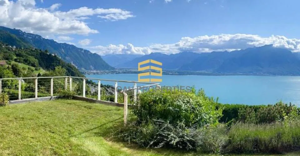 Superbe 3.5 pièces avec terrasse-jardin et vue panoramique sur le lac