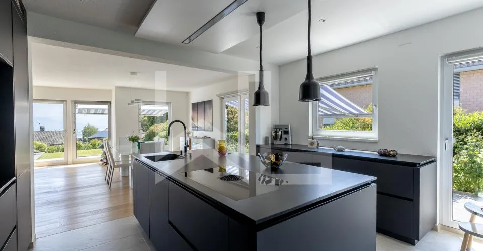 Propriété contemporaine avec vue