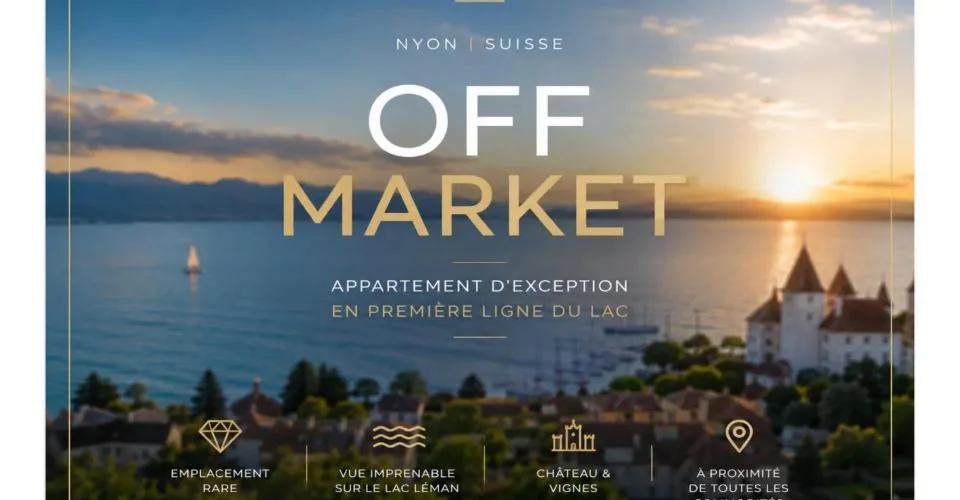 À vendre à Nyon ? Entre Lac et Château