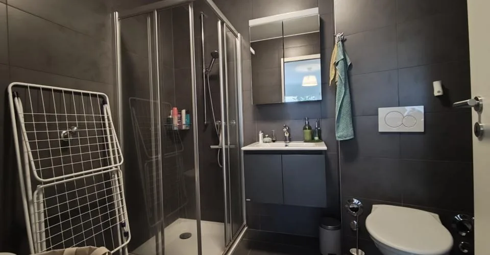Charmant appartement de 2 pièces au 1er étage avec place de parc intérieure