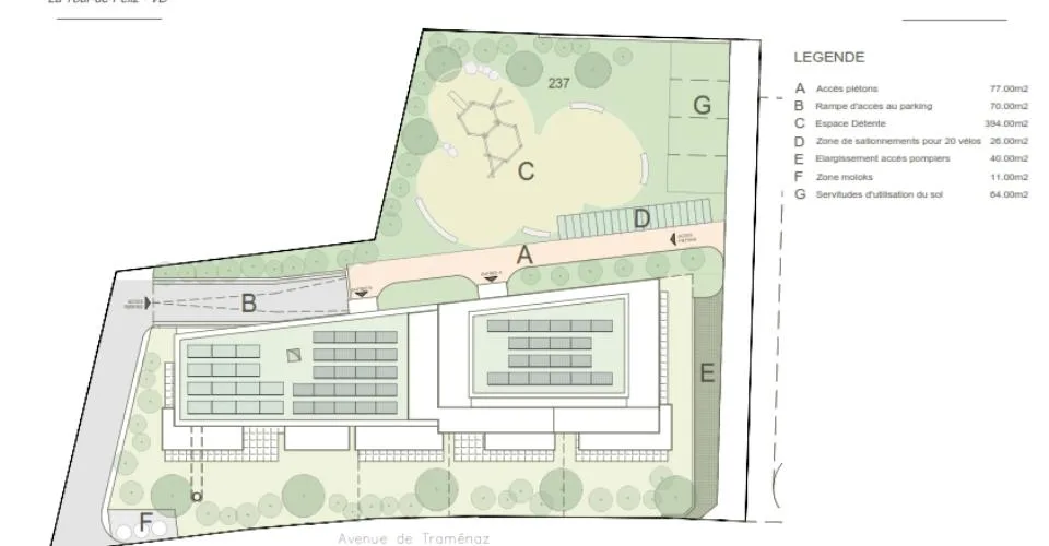 Appartement neuf 3,5 pièces, Lot 6 avec Terrasse à Tour-de-Peilz