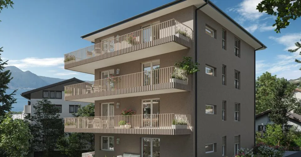 Appartement contemporain neuf avec large balcon lumineux