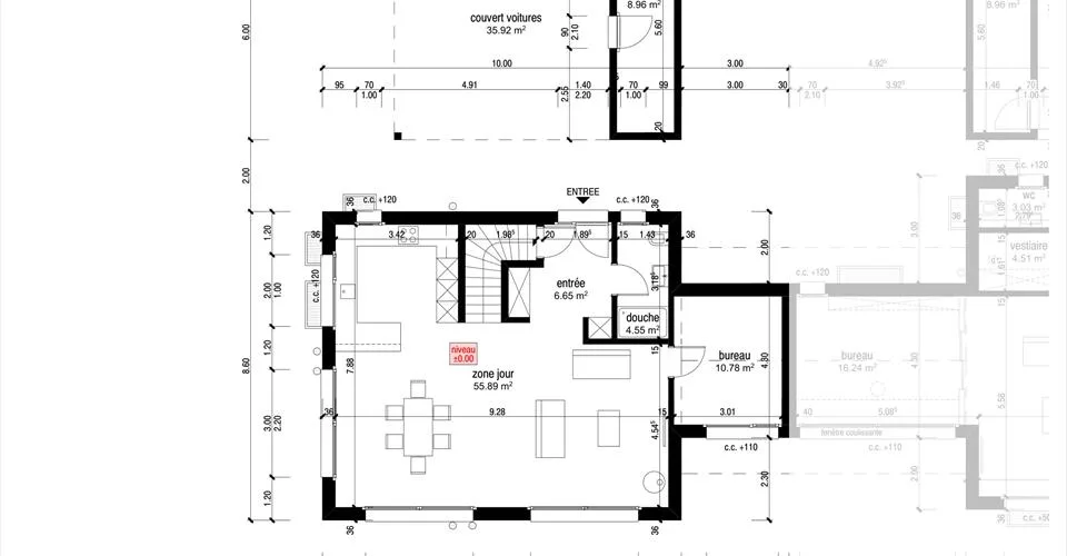 Magnifique villa d'architecte sur plans
