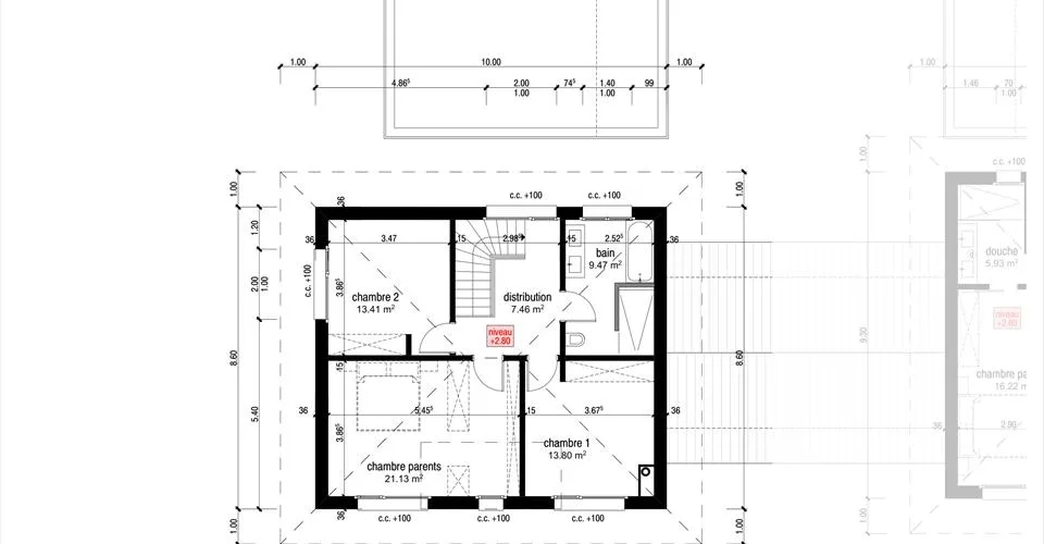 Magnifique villa d'architecte sur plans