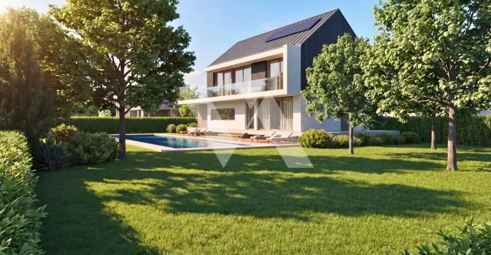 A vendre en construction - Villa mitoyenne d'exception avec jardin, terrasse et balcon