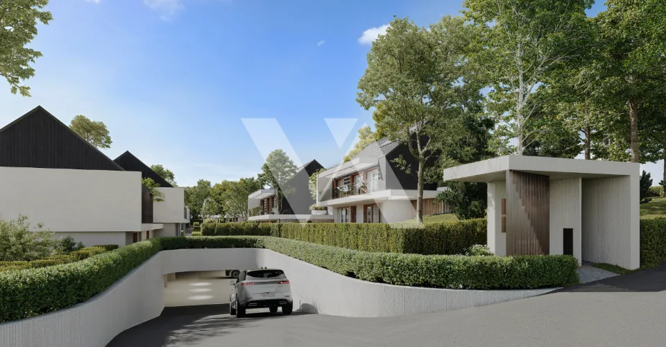 A vendre en construction - Villa mitoyenne d'exception avec jardin, terrasse et balcon