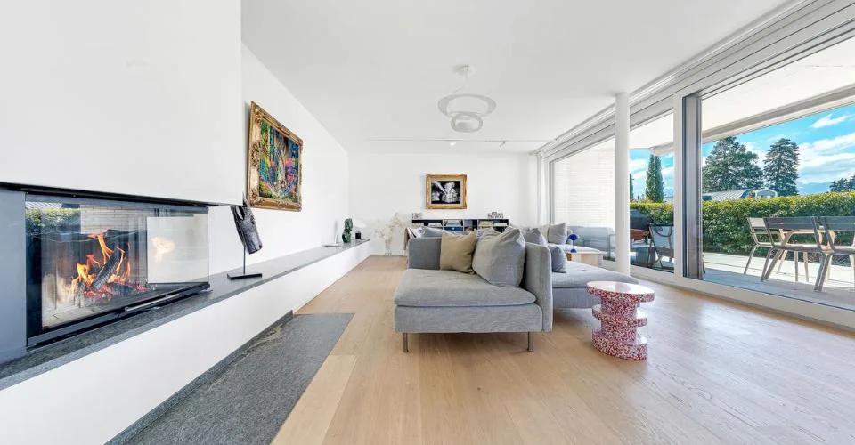 Appartement 7.5p de standing avec jardin & proche des rives
