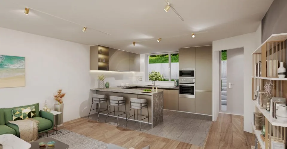Proche Vevey, nouveau projet de 3 villas de 5.5 pces - vue panoramique