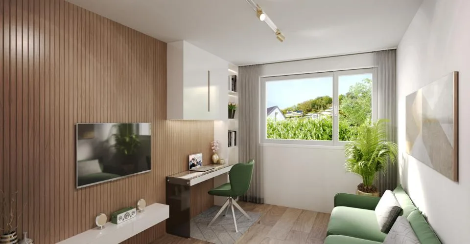 Proche Vevey, nouveau projet de 3 villas de 5.5 pces - vue panoramique