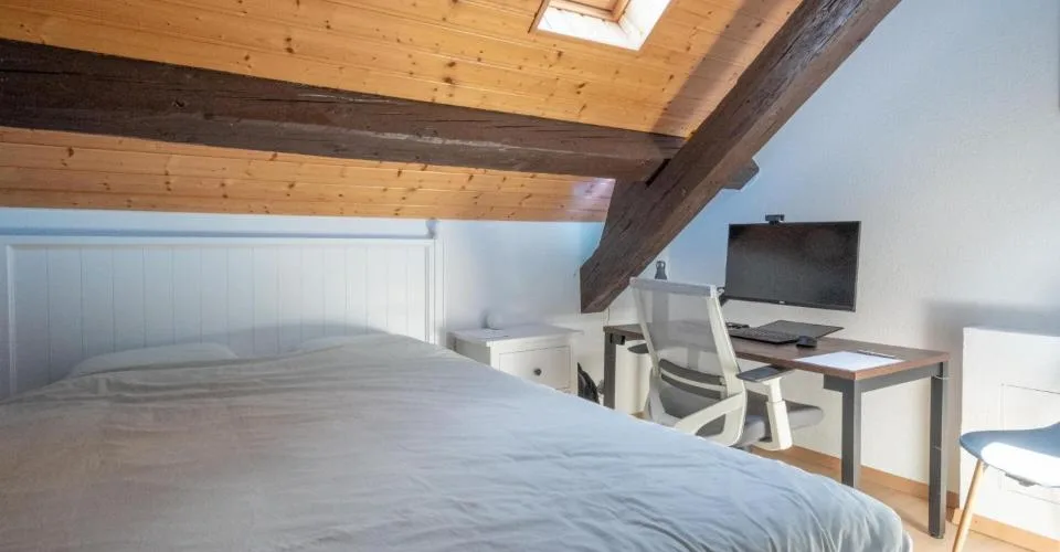 Appartement en attique avec vue lac et vignes