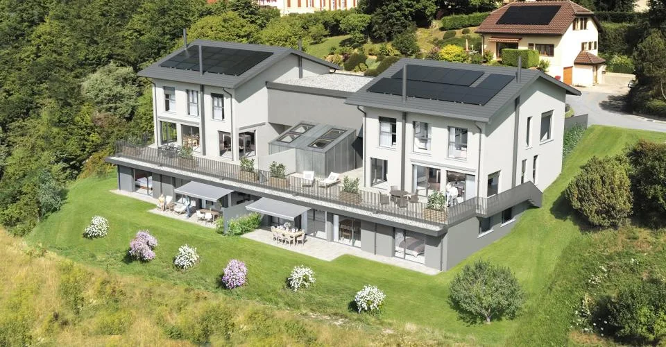 Villa en duplex avec terrasse de 73 m² à Vallorbe