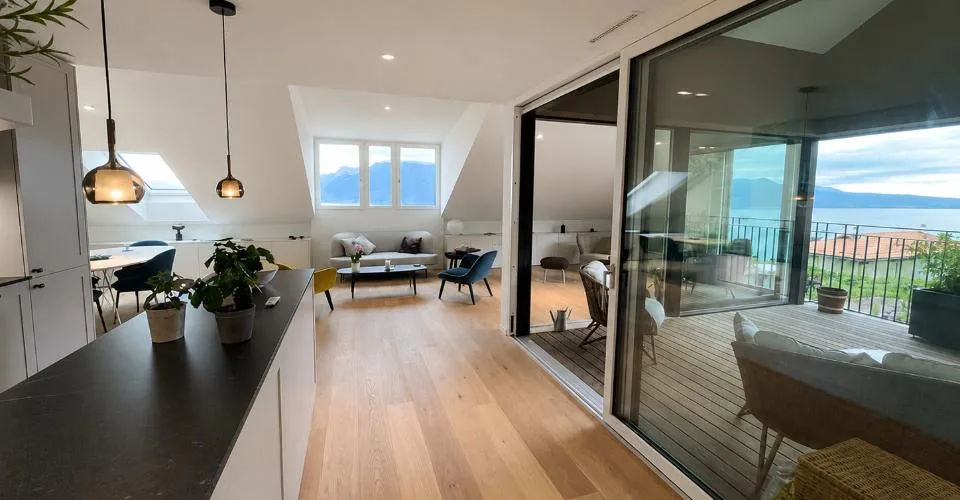 CHARDONNE – MAGNIFIQUE APPARTEMENT 4.5 PIÈCES AVEC VUE SUR LE LAC LÉMAN