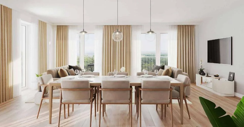 Appartement de 3.5 pièces avec balcon et vue sur le Jura