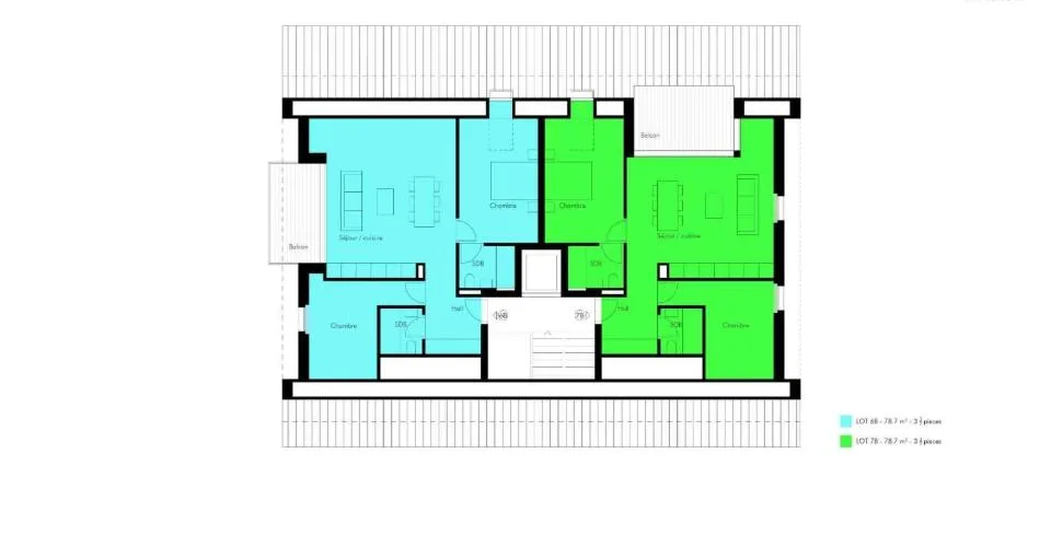 Appartement de 3.5 pièces en attique avec vue sur le Jura