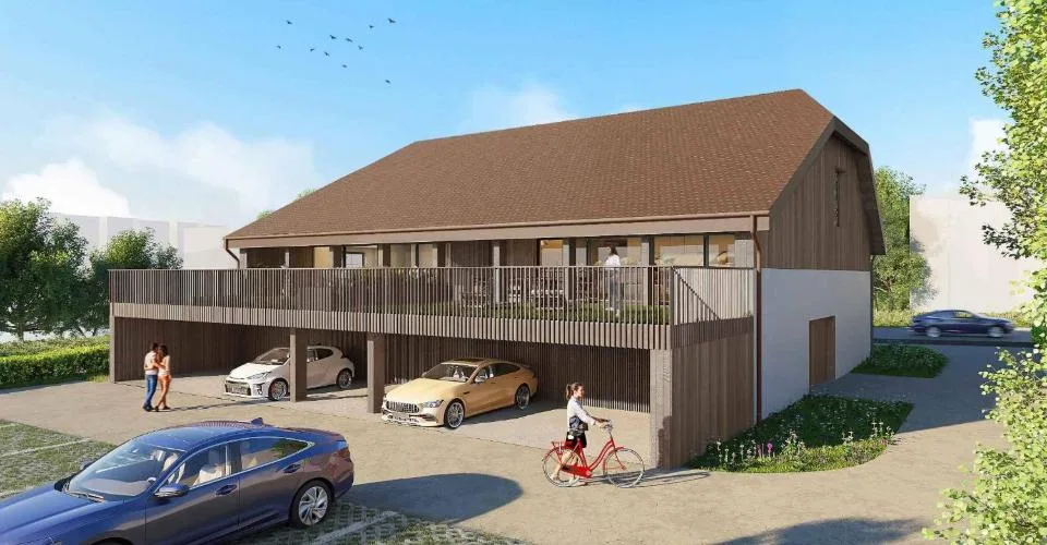 Maison villageoise mitoyenne avec terrasse et jardin