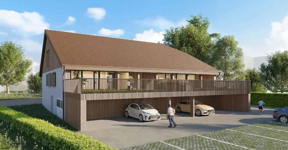 Maison villageoise mitoyenne avec terrasse et jardin