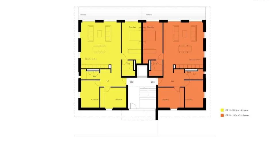 Appartement de 4.5 pièces avec terrasse et grand jardin