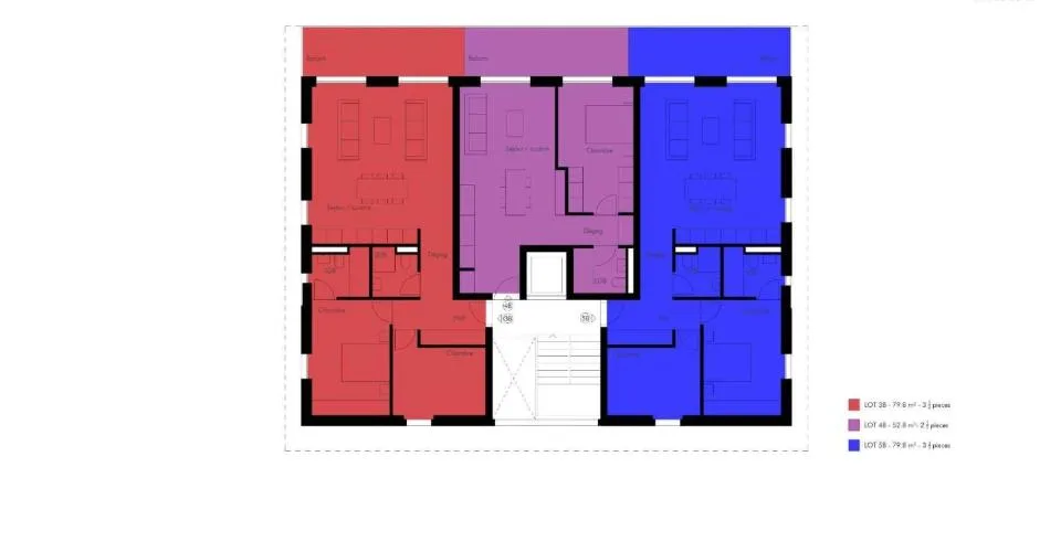 Appartement de 3.5 pièces avec balcon et vue sur le Jura