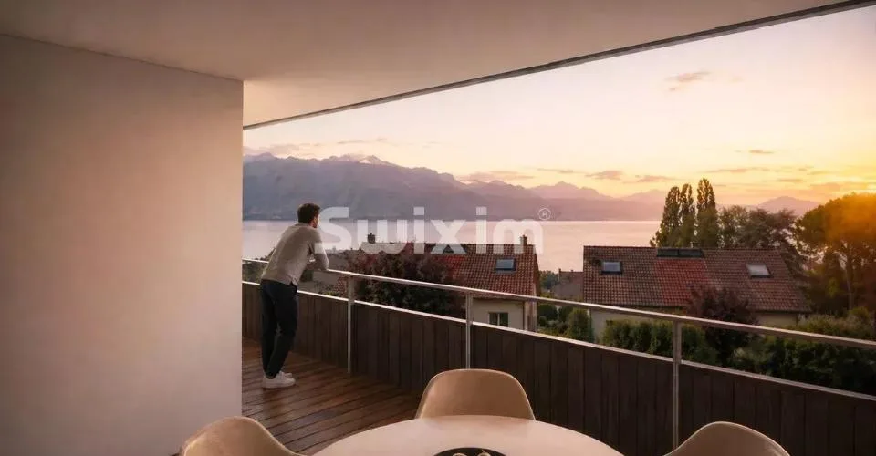 Appartements-villas d'architecte avec vue sur le lac