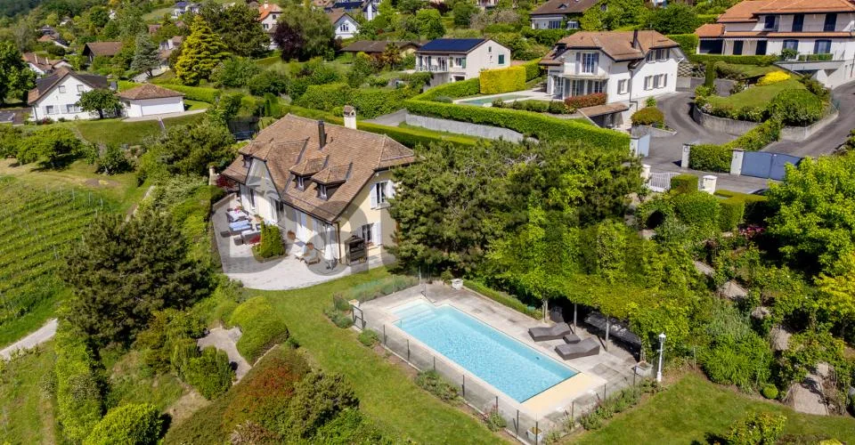 Une propriété prestigieuse dominant le lac Léman