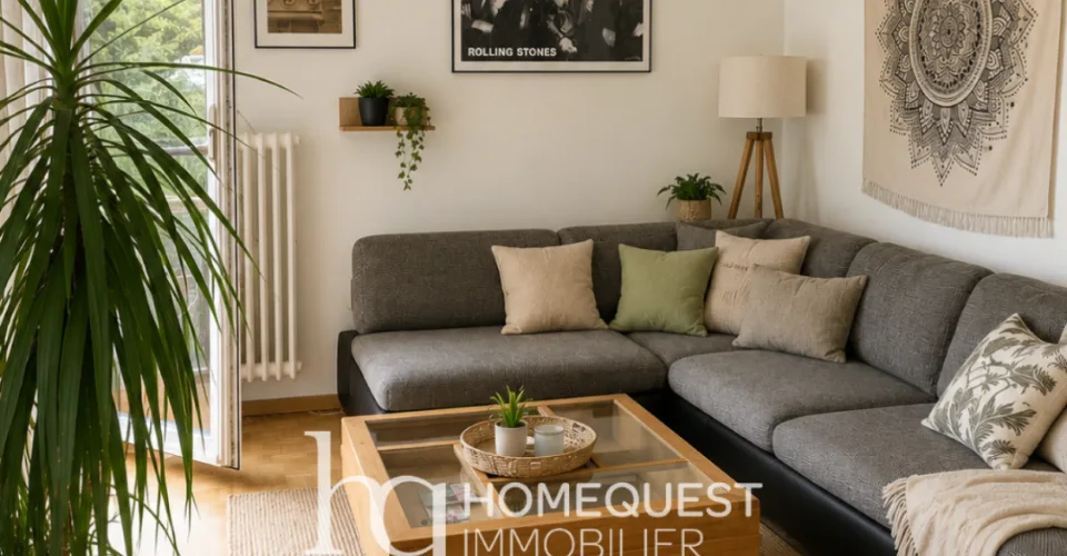 Appartement lumineux de 72 m² avec balcon plein sud, garage-box et potentiel de transformation en 3 pièces, dans un environnement résidentiel recherché à Pully.