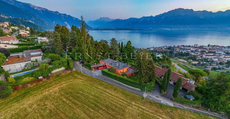 Résidence d'exception avec jardin paysager et panorama sur le Léman