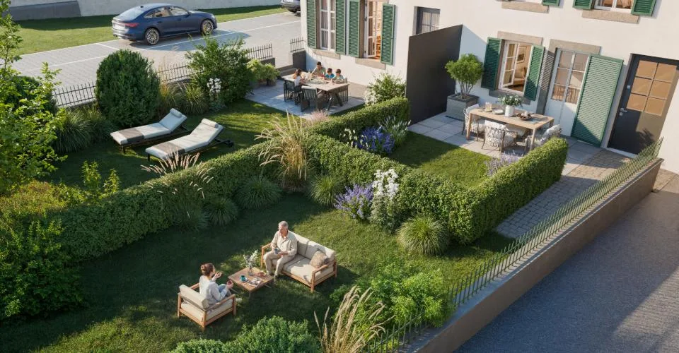 Promotion Les Vergers de Chamblon - 6 Magnifiques appartements avec terrasses et jardins privatifs