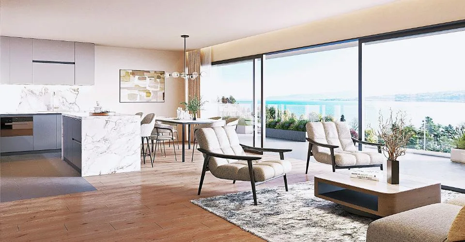 GRANDSON (VD) PPE DE TROIS APPARTEMENTS DE HAUT STANDING VUE EXCEPTIONNELLE