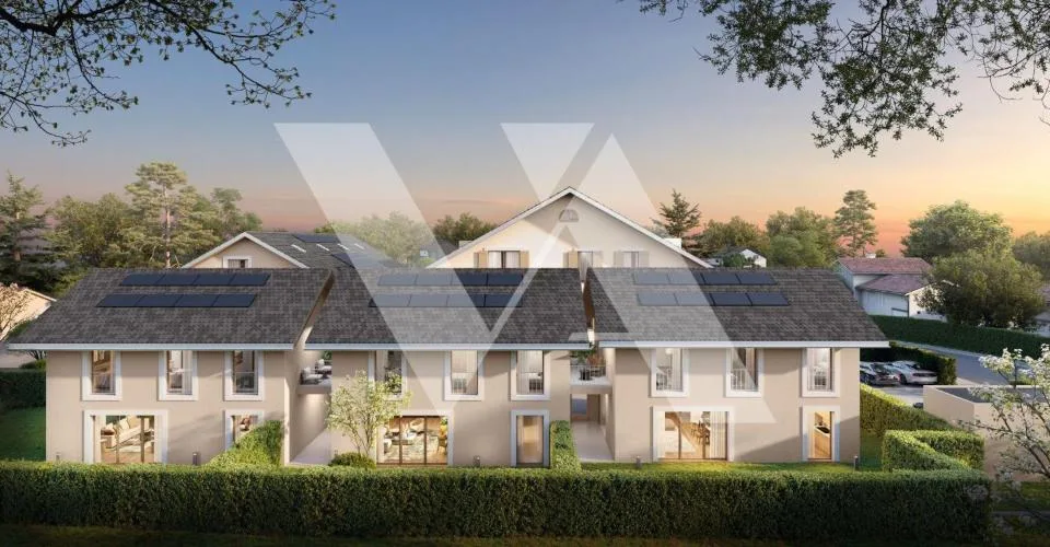 A vendre en construction - Magnifique villa contiguë avec grand jardin