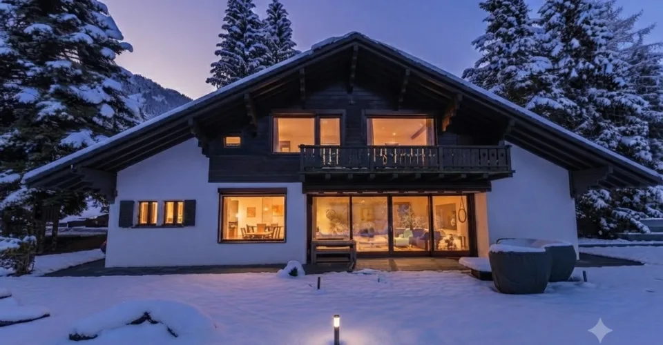 Spacieux chalet avec piscine chauffée et vue imprenable sur les Alpes