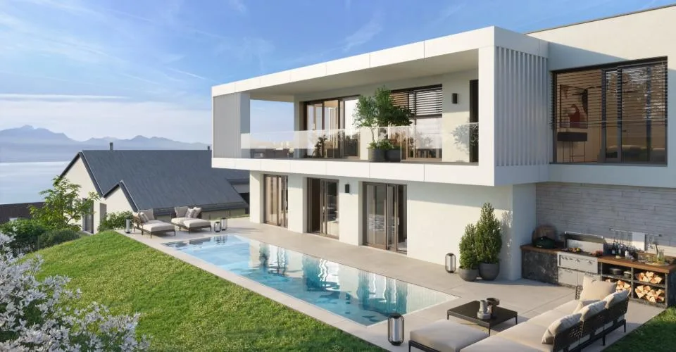 Villa avec vue sur les hauteurs de Lutry