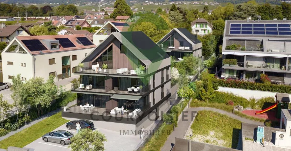 Attique d'exception avec terrasse panoramique aux portes de Rolle